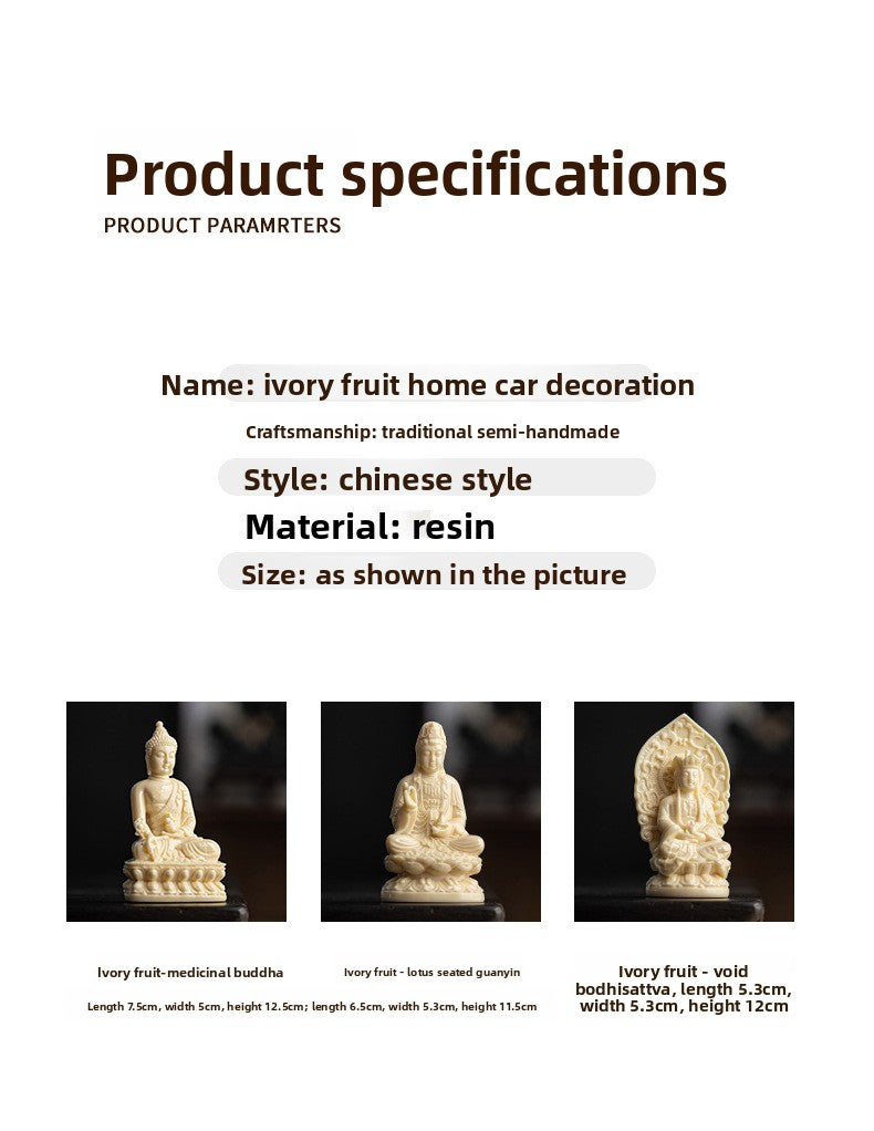 zensoullab Neoclassical Western Three Saints Figures Buddha Statue Ornaments Amitabha Bodhisattva Guanyin Decorations Resin Crafts