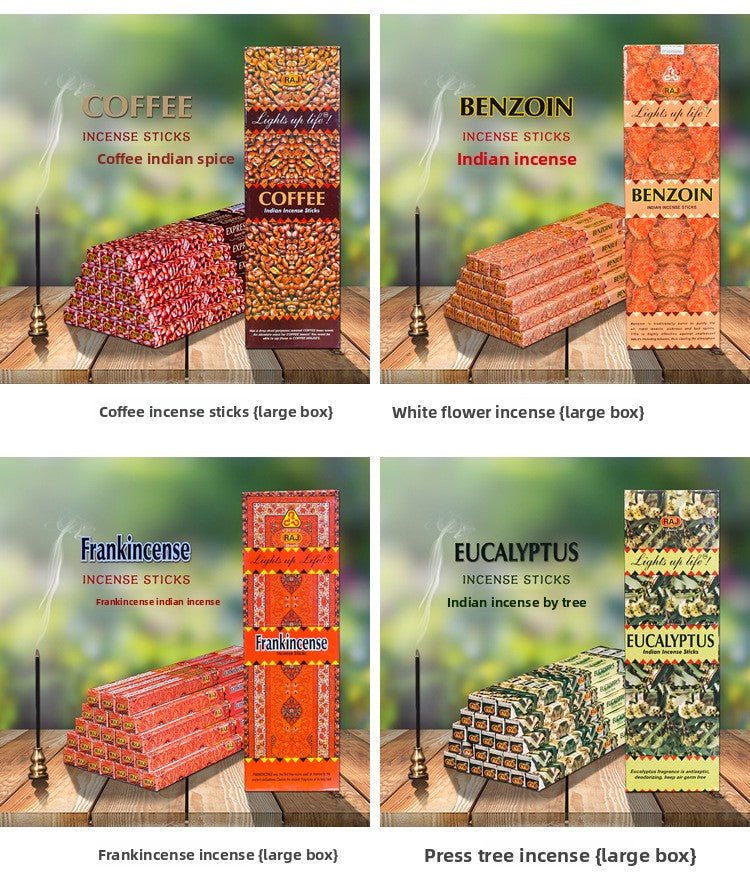 Zensoullab India Fragrant 30 Kinds of Fragrance Small Square Series Genuine Goods Imported Indian Aromatherapy Joss-Stick Handmade Incense
