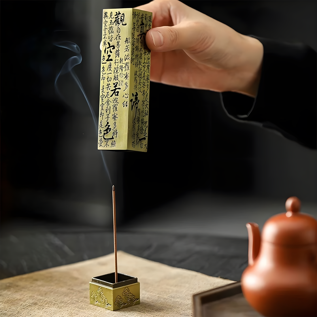 Zensoullab | Heart Sutra Incense Burner for Meditation & Mindfulness
