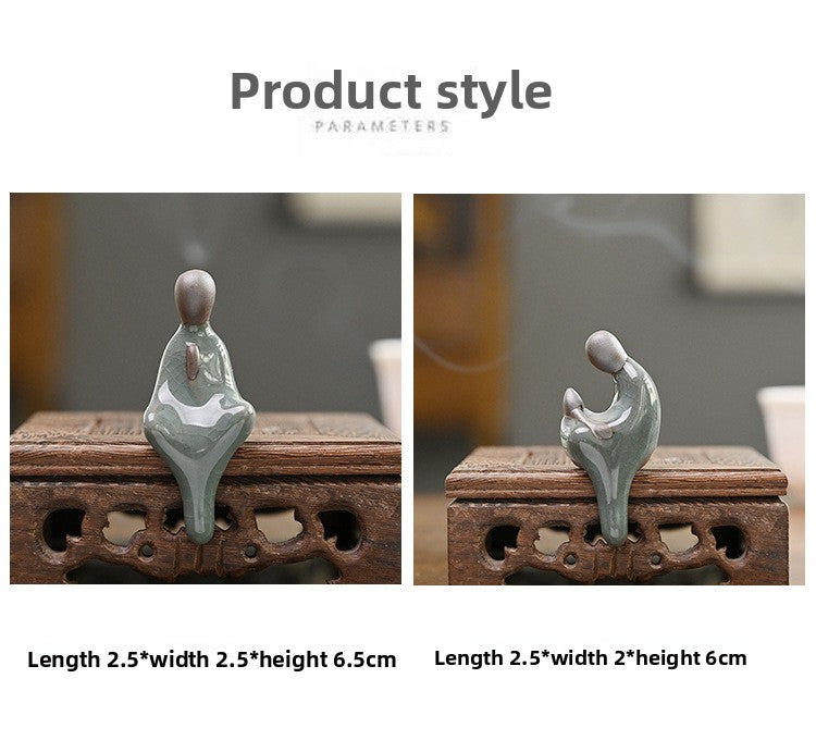 zensoullab Mini Fingertip Small Buddha Ceramic Ge Kiln Formless Buddha Landscape Gardening Rockery Micro Landscape Fish Tank Zen Small Ornament