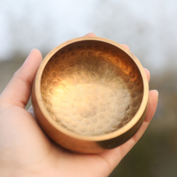 Zensoullab Nepal Hammer Pattern Himalaya Bowl Buddha Sound Bowl Yoga Meditation Bowl Xizang Buddha Sound Bowl Ear Cleaning Healing Sound Bowl 8cm