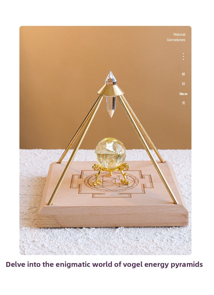 zensoullab Natural Vogel Crystal Pyramid Ornament Home Raw Crystal Energy Purification Amplifier Decorative Ornament