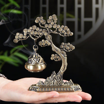 zensoullab Welcome Pine Chinese Style Aromatherapy Ornament Home Indoor Creative Incense Burner Sandalwood Hanging Incense Burner Incense Ceremony Tea Ceremony In Stock