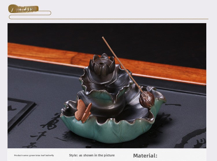 zensoullab Ceramic Buddhist Incense Burner Backflow Incense Incense Tools Incense Burner