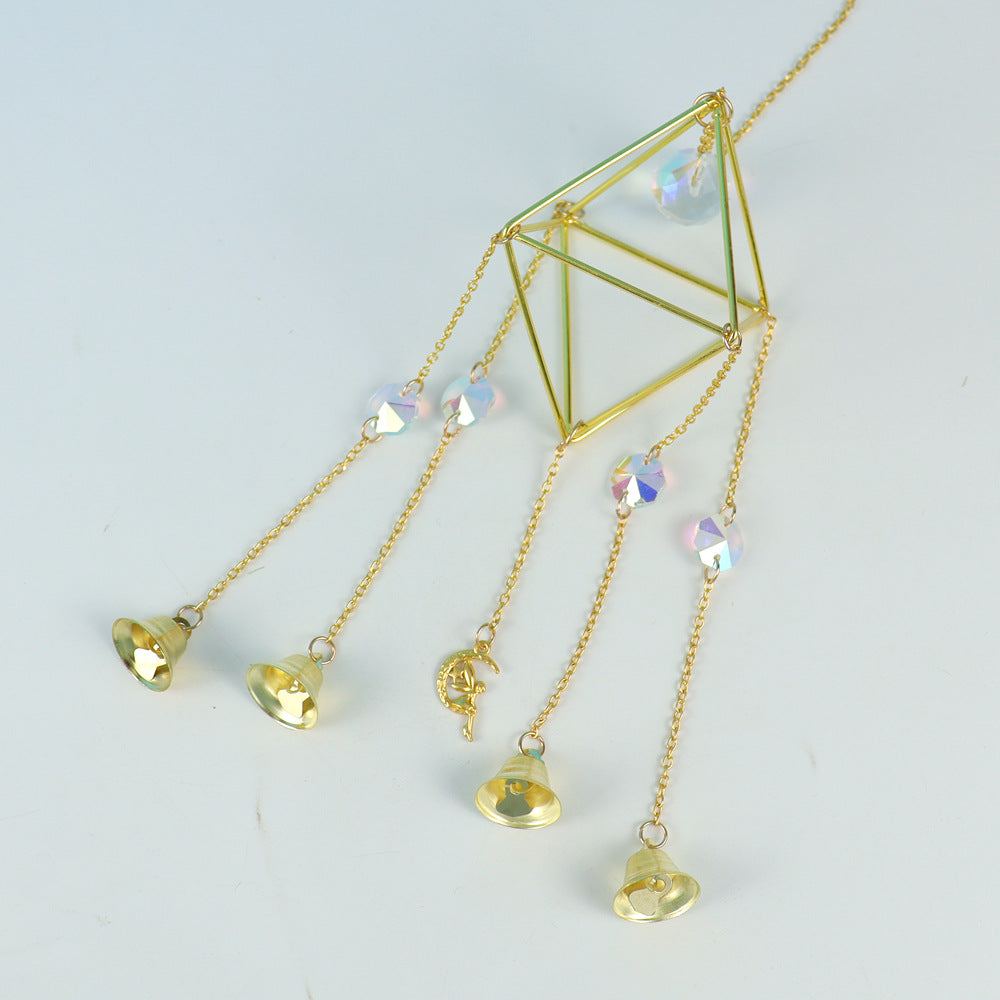 zensoullab Crystal Sun Catcher Air Rack Natural Crystal Ball Lighting Prism Pendant Crystal Hanging Garden Decoration