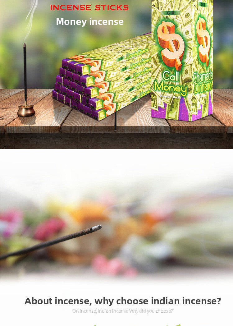 Zensoullab India Fragrant Money Incense (Big Box) Call Money India Original Imported Handmade Incense Joss-Stick 859