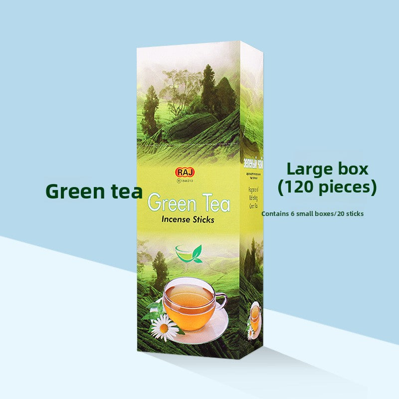 zensoullab Indian Incense Green Tea en Tea Authentic Indian Original Imported Handmade Aromatherapy Incense Stick 843