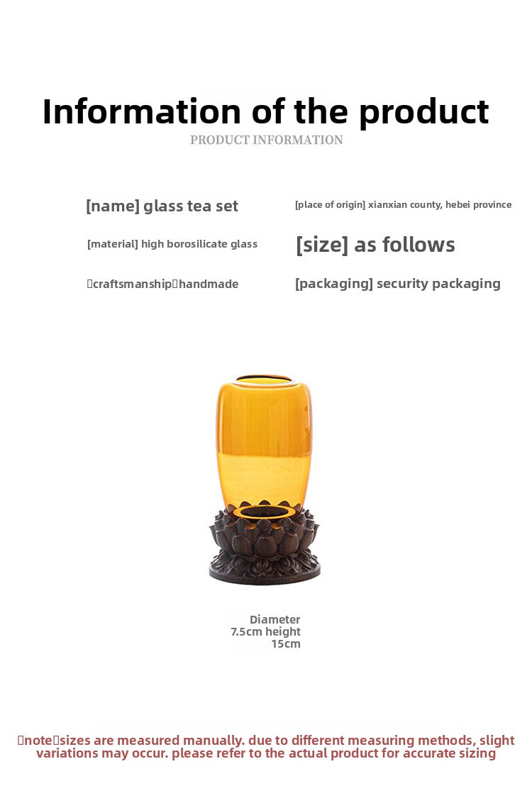 Zensoullab Antique Glass Candlestick Windshield Lampshade Lotus Buddha Candle Lamp Zen Tea Room Decoration Aromatherapy Candle Ambience Light