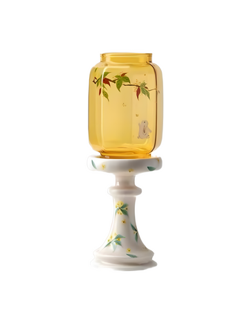 ZENSOULLAB | Eternal Crane · Meditation Glass Candle Holder
