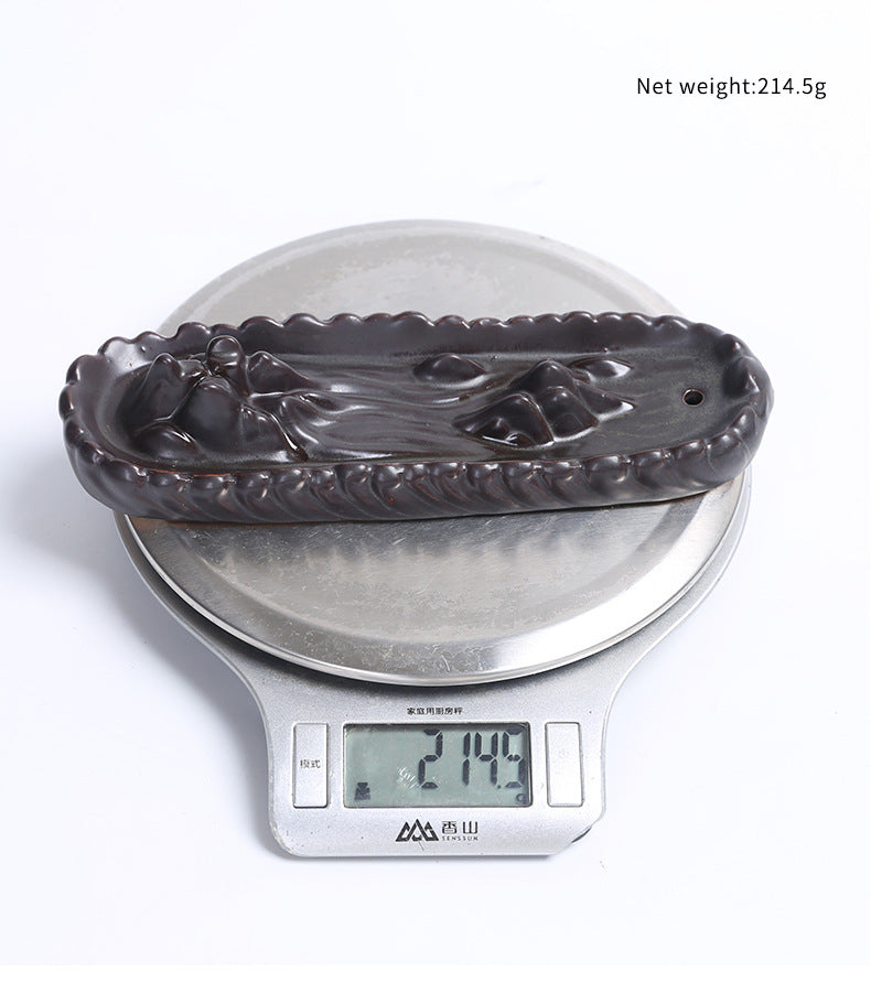 Ceramic Backflow Incense Burner Creative Mountain Waterfall Backflow Incense Burner Three-in-One Incense Burner Home Decor