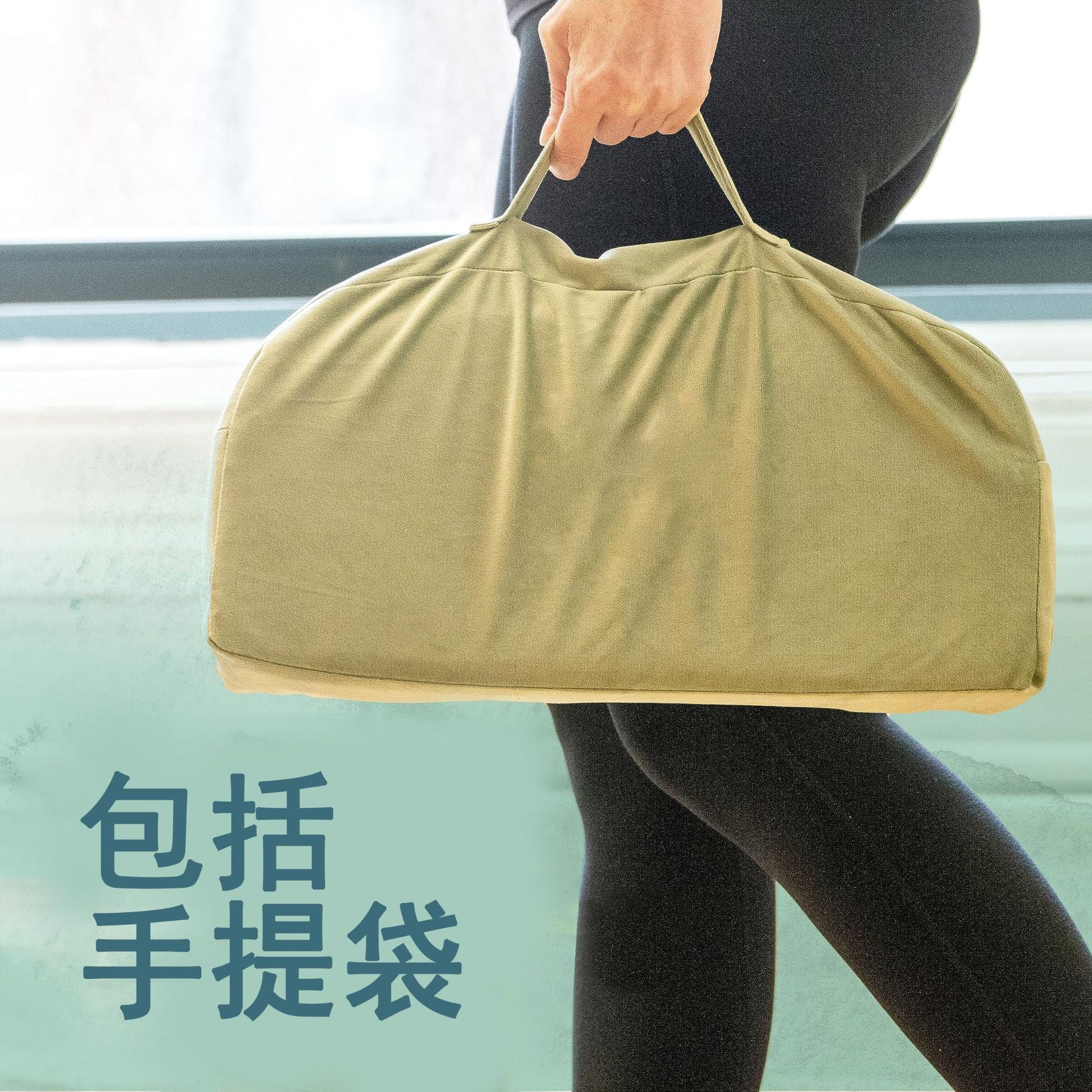 zensoullab Wooden Yoga Stool Kneeling Stool Soft Exercise Sitting Stool Multi-color Foldable Yoga Meditation Stool