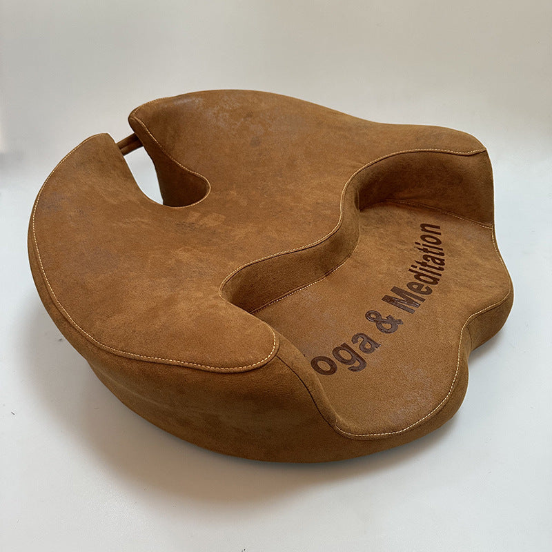 zensoullab Double Disc Memory Foam Cushion Yoga Long Sitting Non-Collapsing Removable Washable Meditation Cushion Meditation Seat Zen Meditation Cushion