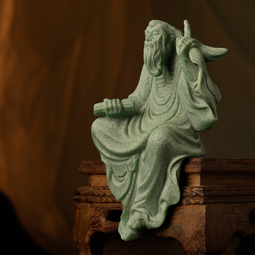 zensoullab New Chinese Style Small Ornaments National Style Desktop Landscaping Flowing Water Zen Style Bogu Rack Decoration Scene Layout Laozi Sculpture