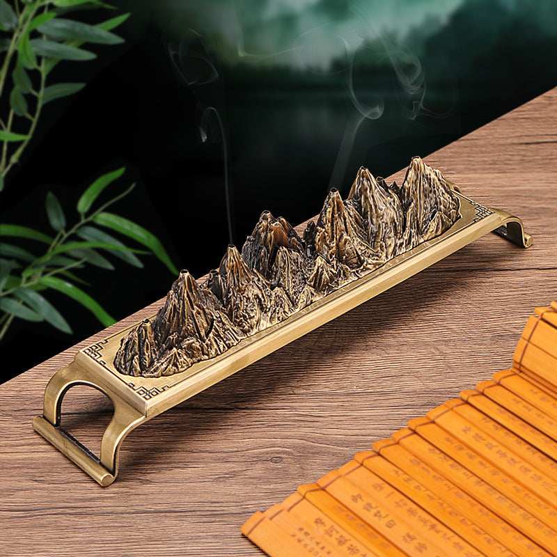 zensoullab New Chinese Style Incense Burner Yunmengze Incense Home Horizontal Study Room Tea Table Incense Ceremony Agarwood Sandalwood Desktop Decoration Ornament