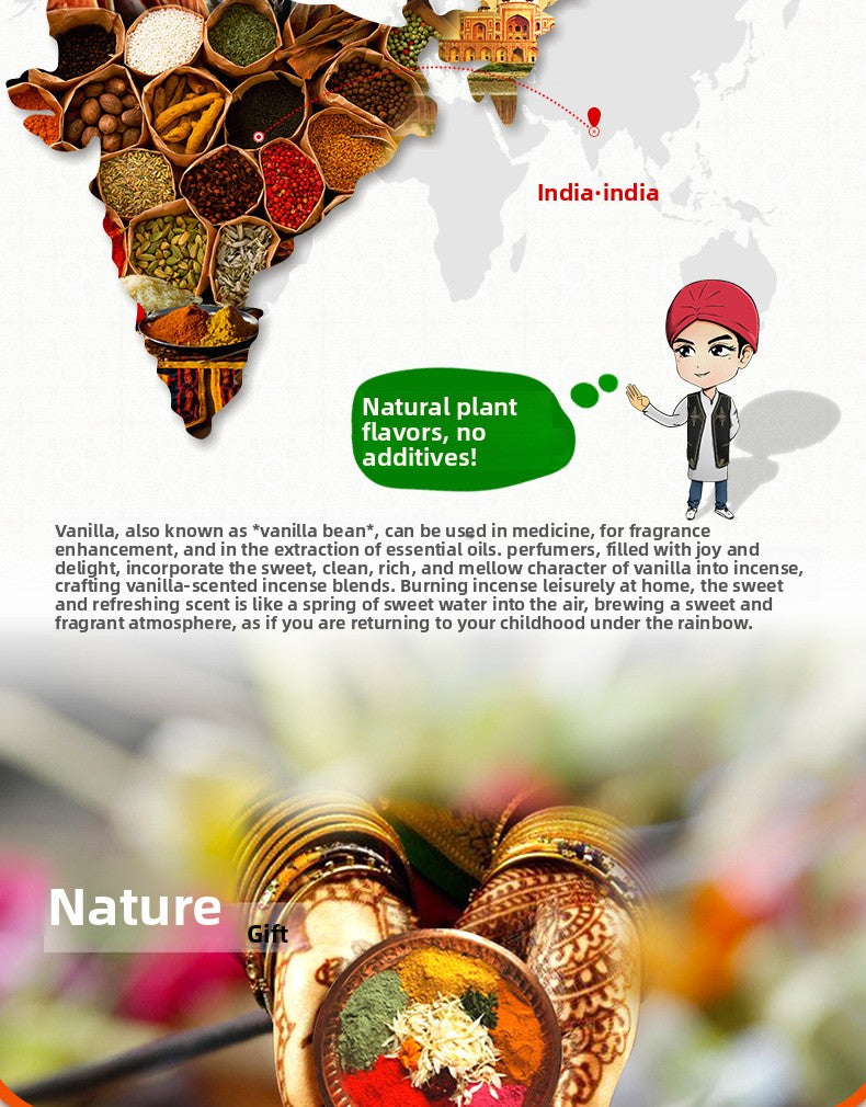zensoullab Indian Incense Vanilla VANILLA Authentic Indian Original Imported Handmade Aromatherapy Incense Stick 085