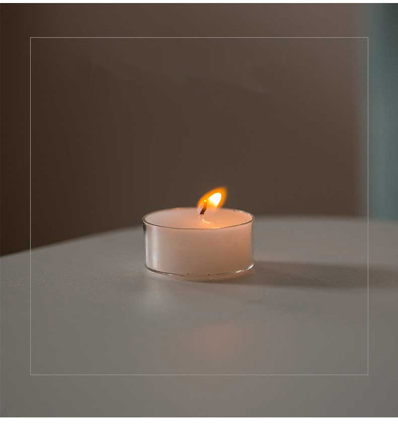 zensoullab Glass Candle Holder Ornament Home Chinese Style Aromatherapy Wax Wind Cover Vintage Special Electronic Small Candle Light Romantic Zen Light Luxury