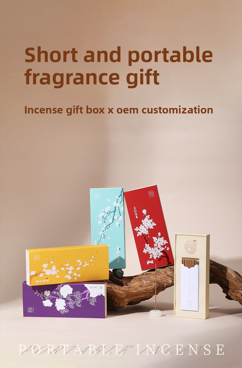zensoullab Incense Sticks Agarwood Sandalwood Incense New Chinese Style Portable Gift Box Pocket Incense Home Aromatherapy