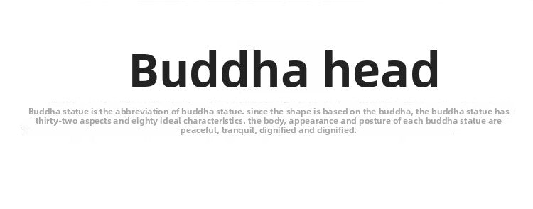 zensoullab Premium Ceramic Large Buddha Head Chinese Zen Style Buddha Statue Amitabha Buddha Tathagata Home Buddha Hall Gift Home Decoration