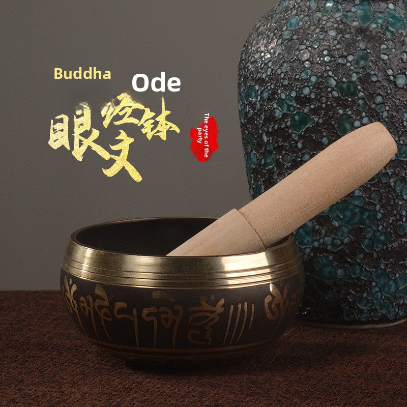 Zensoullab Nepal Buddha Bowl Van Gogh Bowl Yoga Meditation Buddha Copper Bowl Xizang Himalaya Bowl Singing Bowl Hot Sale Direct Supply