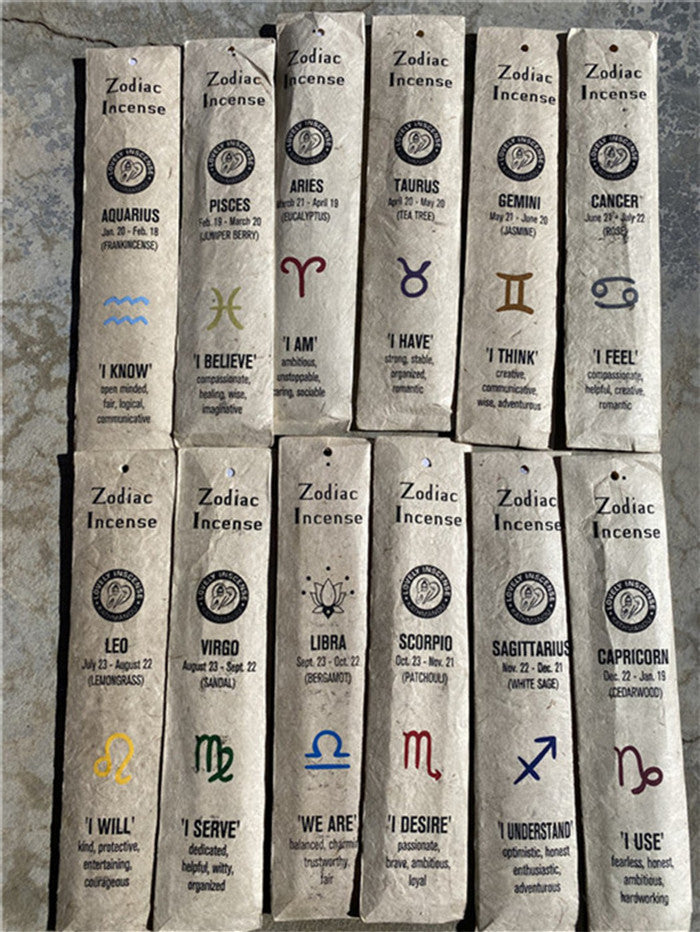 zensoullab Nepal Lovely Twelve Zodiac Handmade Incense Sticks