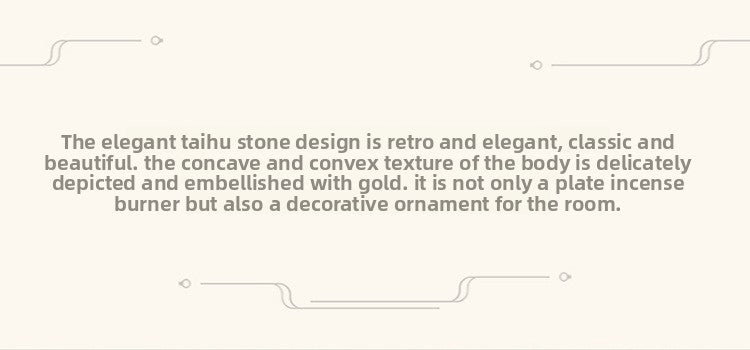 zensoullab Handmade Ceramic Taihu Stone Small Incense Burner for Home Indoor Tower Incense Burner Zen Tea Room Study Decoration Rockery Ornament