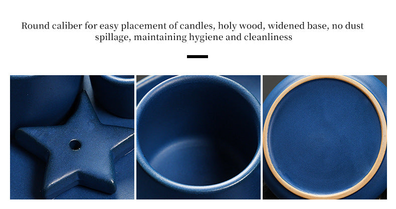 Peruvian Palo Santo Incense Tray Palo Santo Incense Burner European and American California White Sage Burning Container