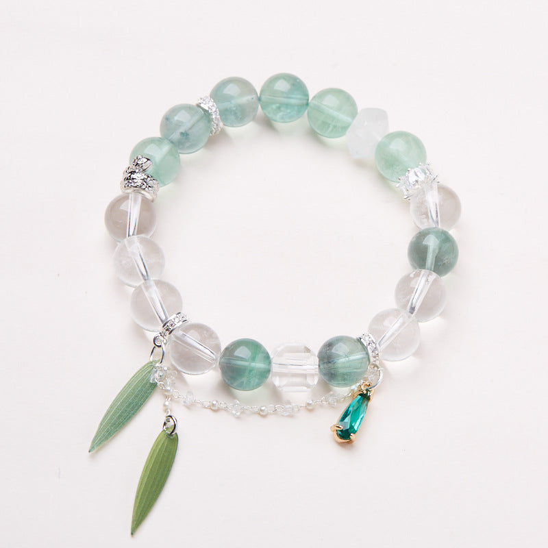 zensoullab Temple Style Chinese White Crystal Bracelet for Women Snake Year Zodiac Year Original Bracelet