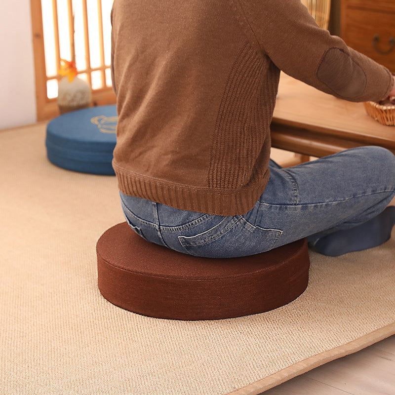 Zensoullab Japanese Style Tatami Mat Futon Cushion Thickened Stool Removable and Washable Window Cushion round Meditation Cushion Meditation Pray Cushion