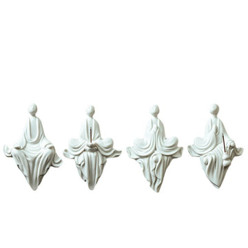 zensoullab Ceramic Zen Little Monk Chinese Style Living Room Entrance Office Desk Fish Tank Micro Landscape Figure Formless Buddha Decoration Ornament