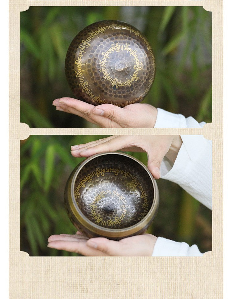 zensoullab Nepal Sutra Singing Bowl Tibetan Singing Bowl Buddha Sound Bowl Buddha Sound Bowl Singing Bowl Yoga Meditation Healing Singing Bowl