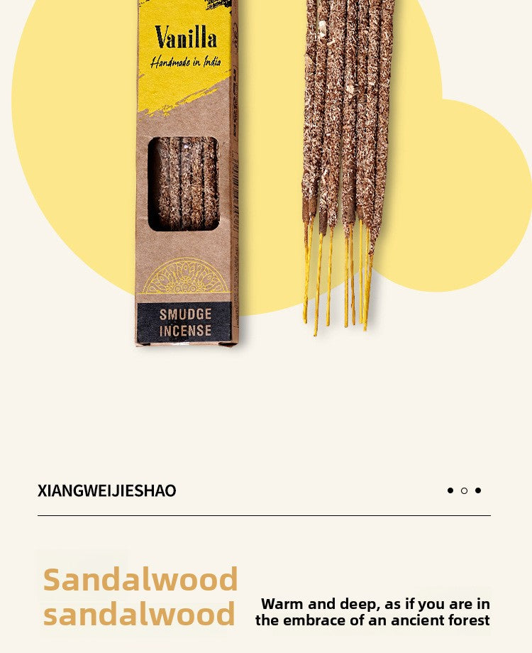 zensoullab Indian Incense Imported Handmade Aromatherapy Sticks Natural Resin Incense Peruvian Sacred Wood Sandalwood Incense Sticks