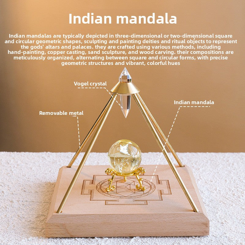 zensoullab Natural Vogel Crystal Pyramid Ornament Home Raw Crystal Energy Purification Amplifier Decorative Ornament