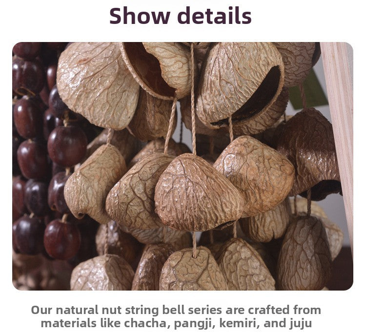 zensoullab Van Wood Fruit South African Fruit Shell Rattle Natural Plant Concert Accompaniment Small Sound Beam White Noise Healing Hand Wind Chime