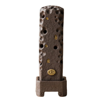 zensoullab Retro Zen Incense Burner Incense Holder Home Ceramic Covered Incense Stand Incense Tray Creative Aromatherapy Burner Incense Accessories