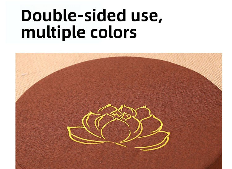 Zensoullab Japanese Style Tatami Mat Futon Cushion Thickened Stool Removable and Washable Window Cushion round Meditation Cushion Meditation Pray Cushion