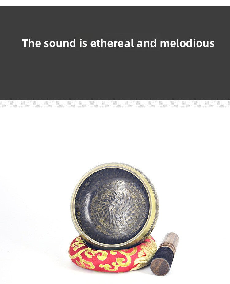Zensoullab Nepal Xizang Himalaya Bowl Buddha Sound Bowl Buddha Sound Bowl Singing Bowl Yoga Meditation Himalaya Bowl Ear Cleaning Healing Copper Chime Stone