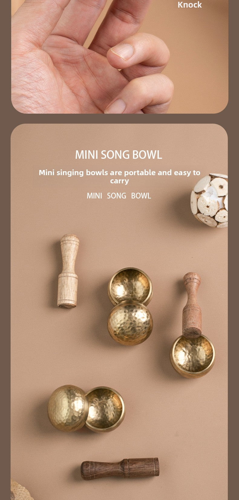 zensoullab Nepal Mini Singing Bowl Sanskrit Bowl Yoga Meditation Bowl Copper Chime Meditation Healing Copper Bowl Ornament