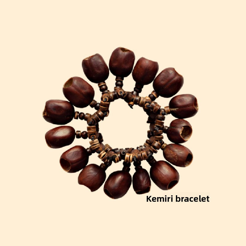 zensoullab Derui Musical Instruments African Hand Bell Plant Fruit Bell String Bell Bracelet Anklet Accompaniment Yoga Healing Small Musical Instrument