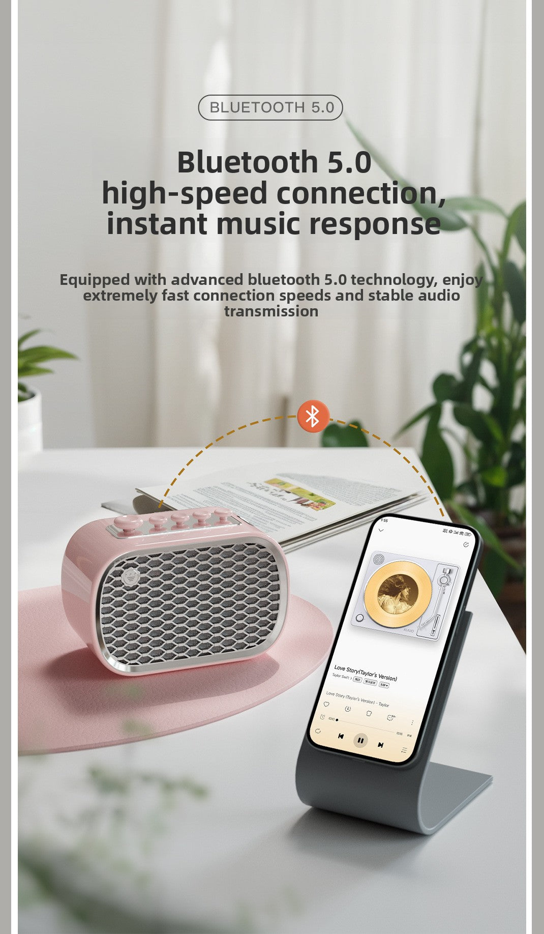 zensoullabP13 Multifunctional Sleep Instrument Speaker White Noise Gift Wireless Bluetooth Speaker Desktop Bedside Retro