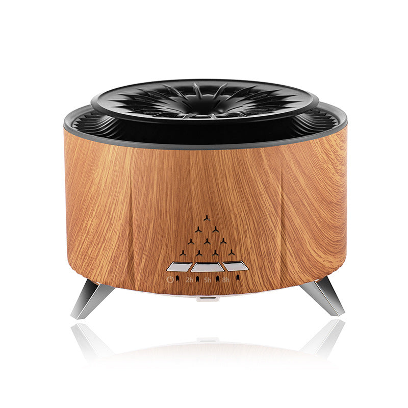 zensoullab Creative Flame Aromatherapy Diffuser White Noise Volcanic Lava Humidifier Desktop Simulation Jellyfish Smoke Ring Diffuser