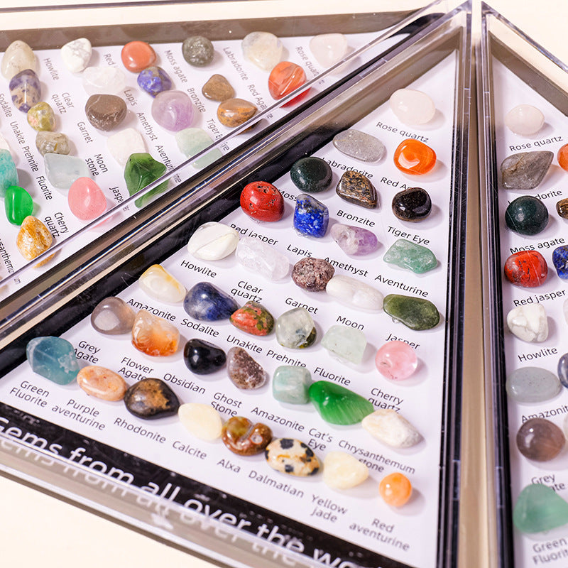 zensoullab Natural Crystal Mineral Specimen Mini Amethyst Raw Stone Gemstone Agate Crystal Craft Mineral Specimen Box