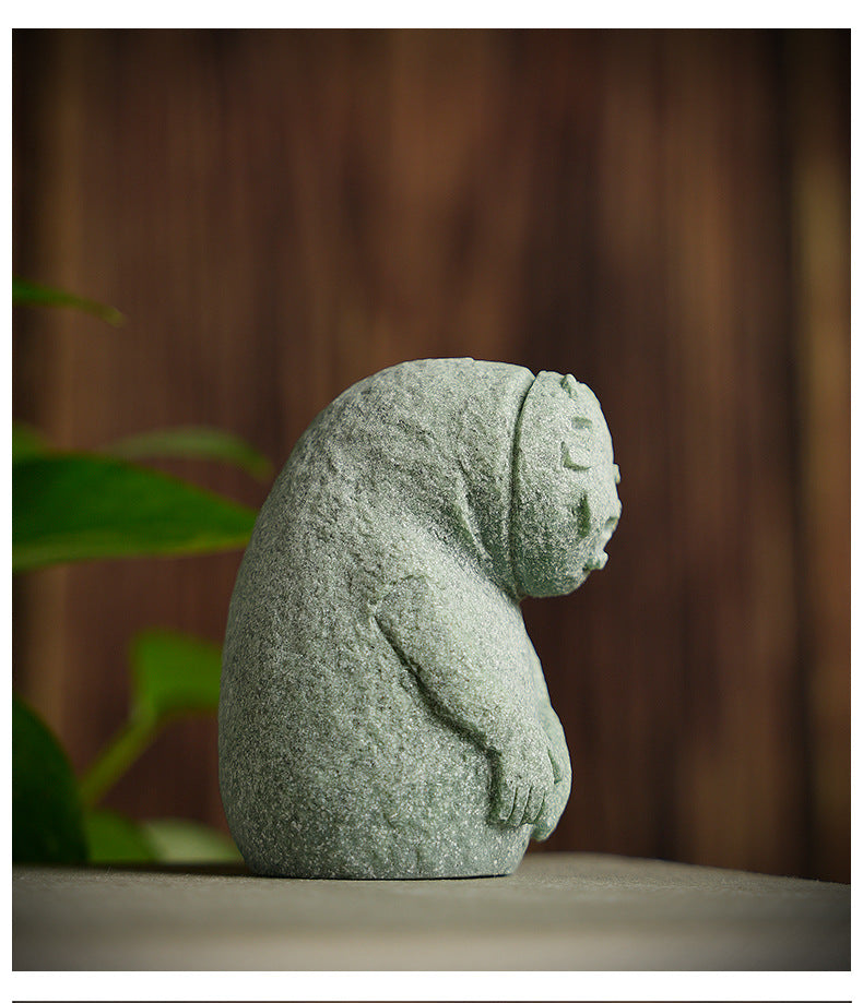 zensoullab Japanese Style Faceless Man Cute Fun Figurine Micro Landscape Aquarium Fish Tank Home Decoration Indoor Outdoor Decoration