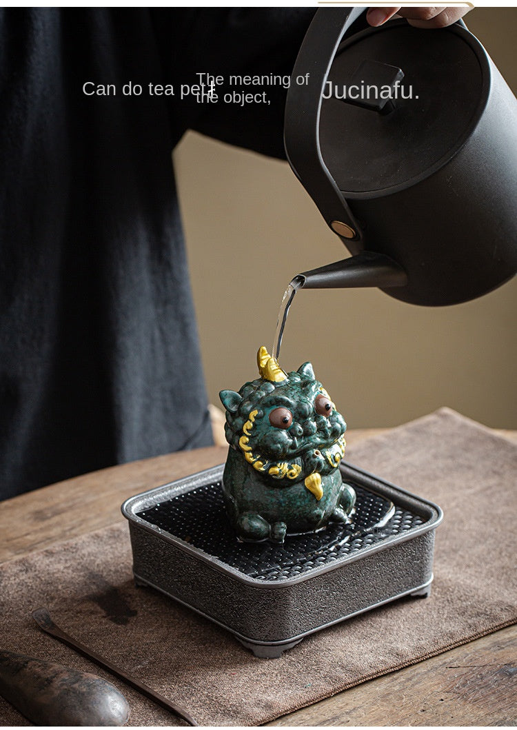 Zensoullab Creative Lucky Ceramic Incense Burner Decoration Tea Pet Incense Burner Living Room Decoration Household Sandalwood Incense Burner