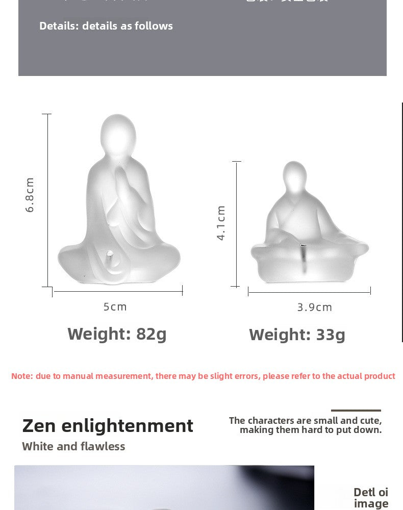 zensoullab Zen Incense Holder Creative Glass Home Incense Tea Ceremony Room Aromatherapy Stand Incense Ornament Backflow Incense Tea Ceremony Accessories