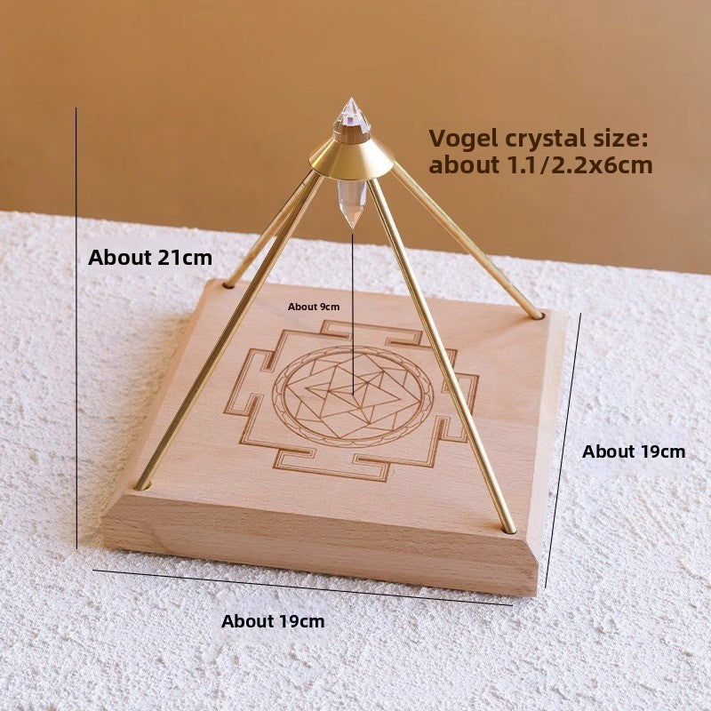 zensoullab Natural Vogel Crystal Pyramid Ornament Home Raw Crystal Energy Purification Amplifier Decorative Ornament