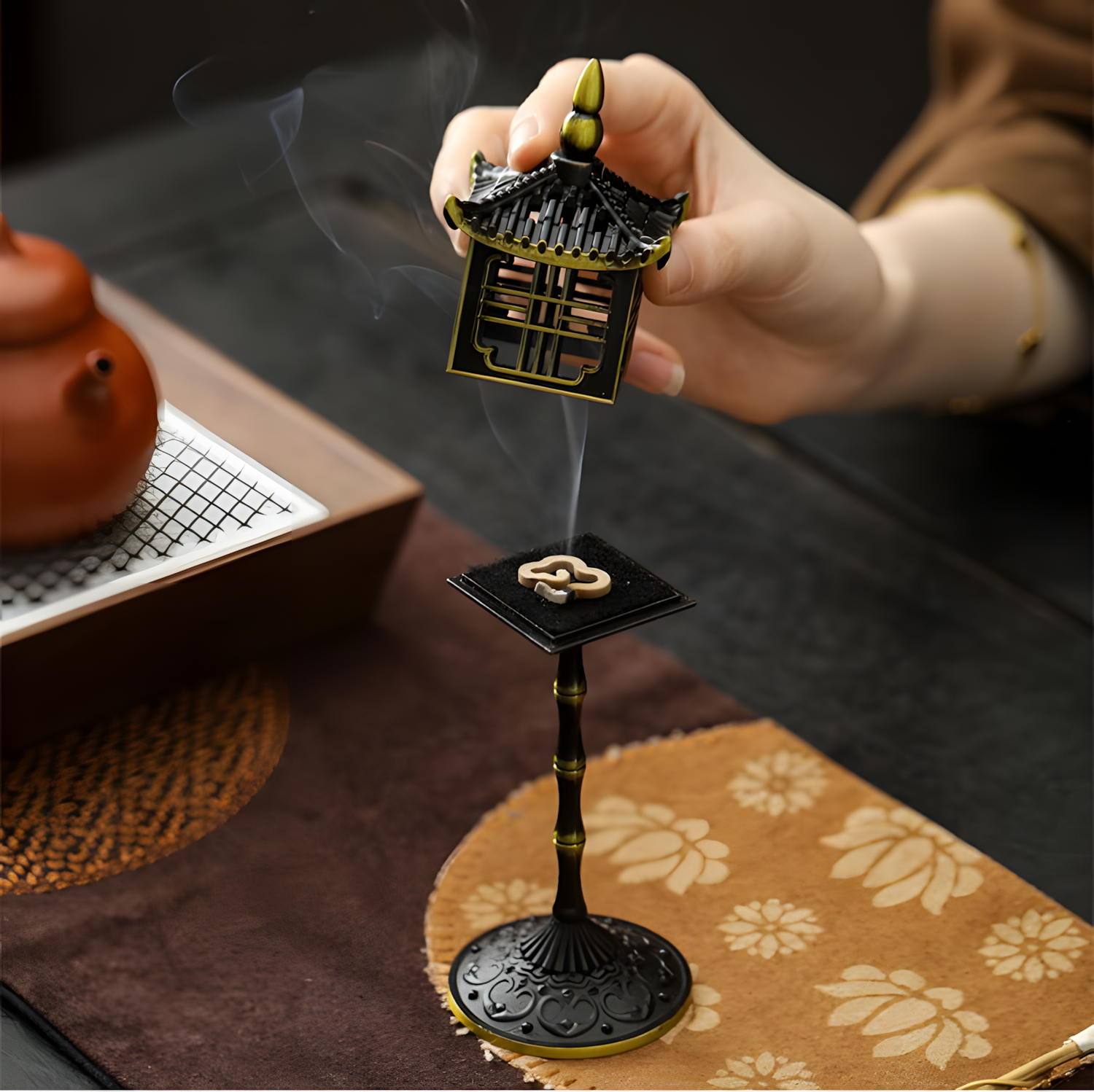 Zensoullab "Palace of Tranquility" Incense Burner for Meditation & Mindfulness