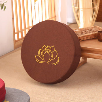 Zensoullab Japanese Style Tatami Mat Futon Cushion Thickened Stool Removable and Washable Window Cushion round Meditation Cushion Meditation Pray Cushion