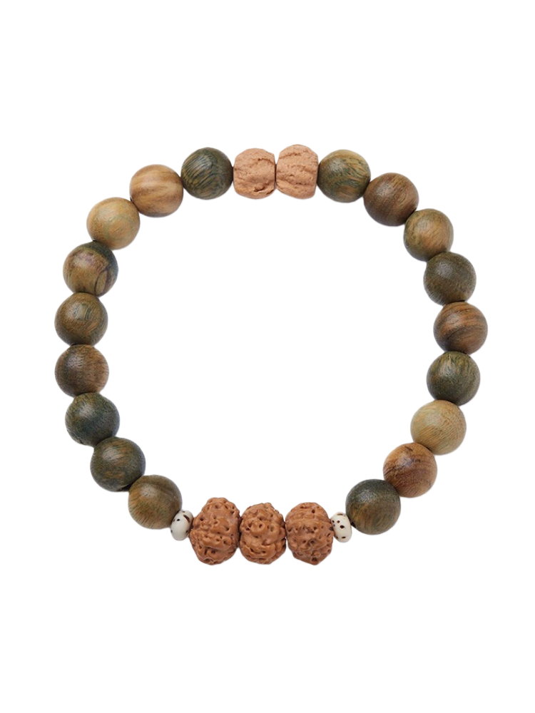 zensoullab Original Vajra Bodhi Bracelet Olive Kernel Tea Crystal Agate Crystal