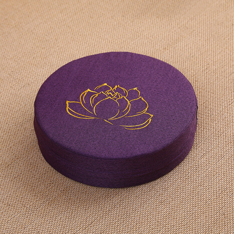 Zensoullab Japanese Style Tatami Mat Futon Cushion Thickened Stool Removable and Washable Window Cushion round Meditation Cushion Meditation Pray Cushion