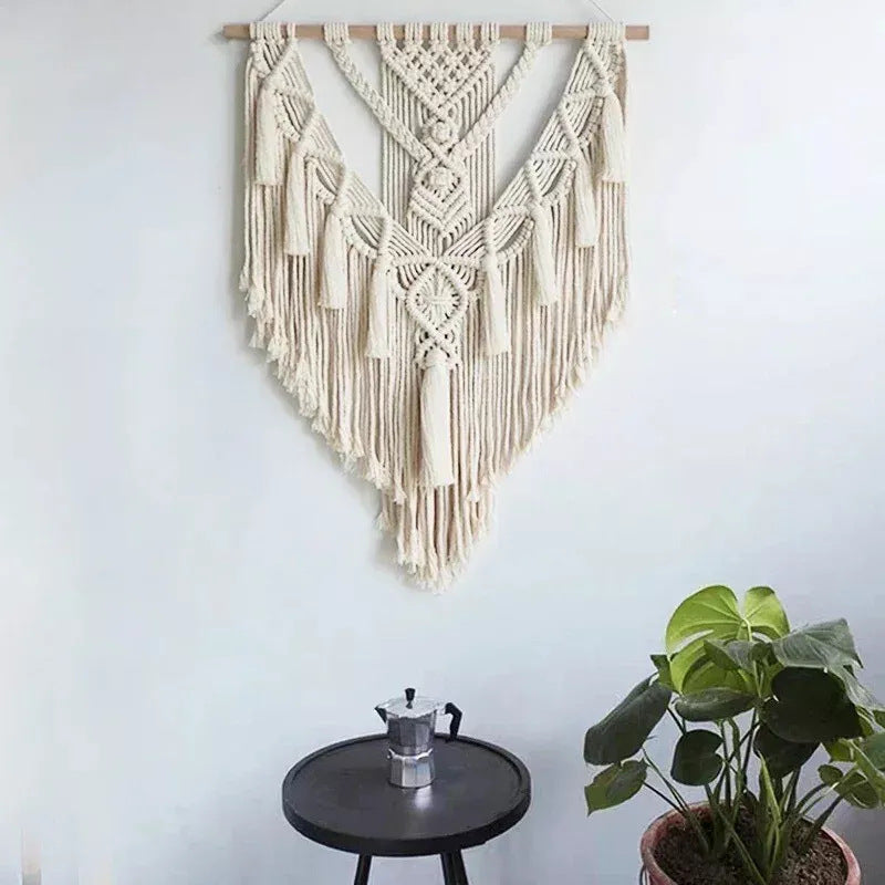 zensoullab Bohemian DIY Handwoven Tapestry Tassel Home Wall Decoration Hanging Ornament Homestay Decor